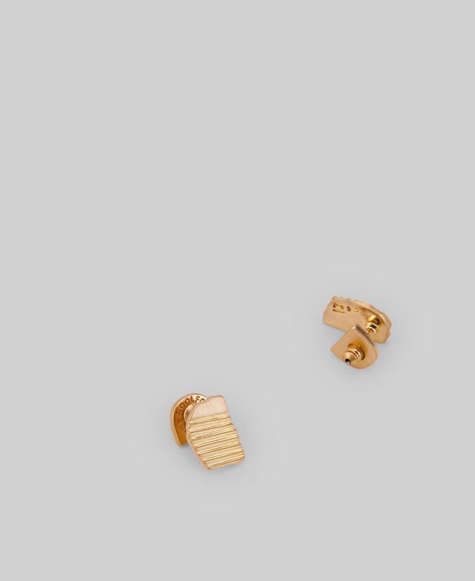 Adolfo dominguez Pendientes dorados textura mujer