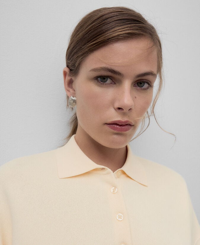 Adolfo Dominguez Pendientes Metálicos Concha Mujer