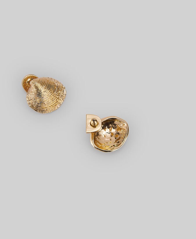 Adolfo Dominguez Pendientes Metálicos Concha Mujer