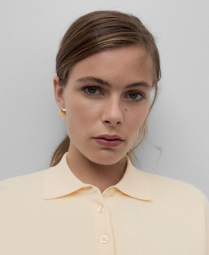 Adolfo Dominguez Pendientes Metálicos Concha Mujer