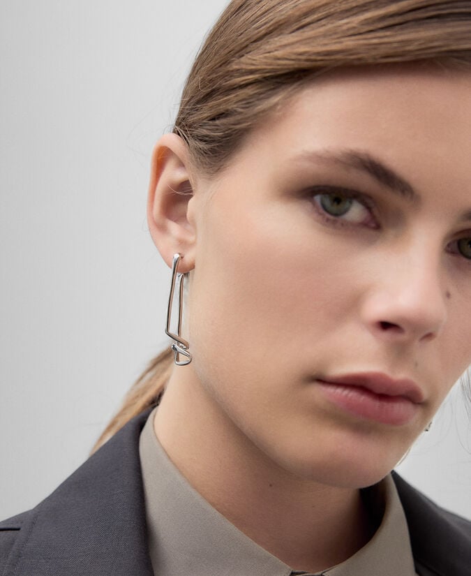 Adolfo Dominguez Pendientes Torsionados Mujer