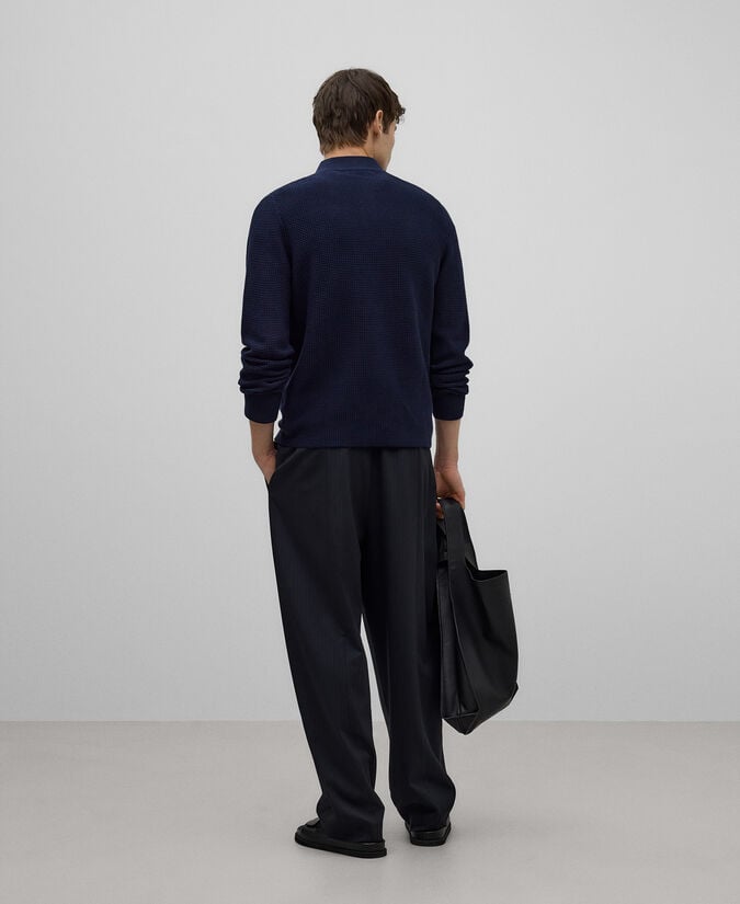 Adolfo Dominguez Polo Estructurado En Punto Hombre