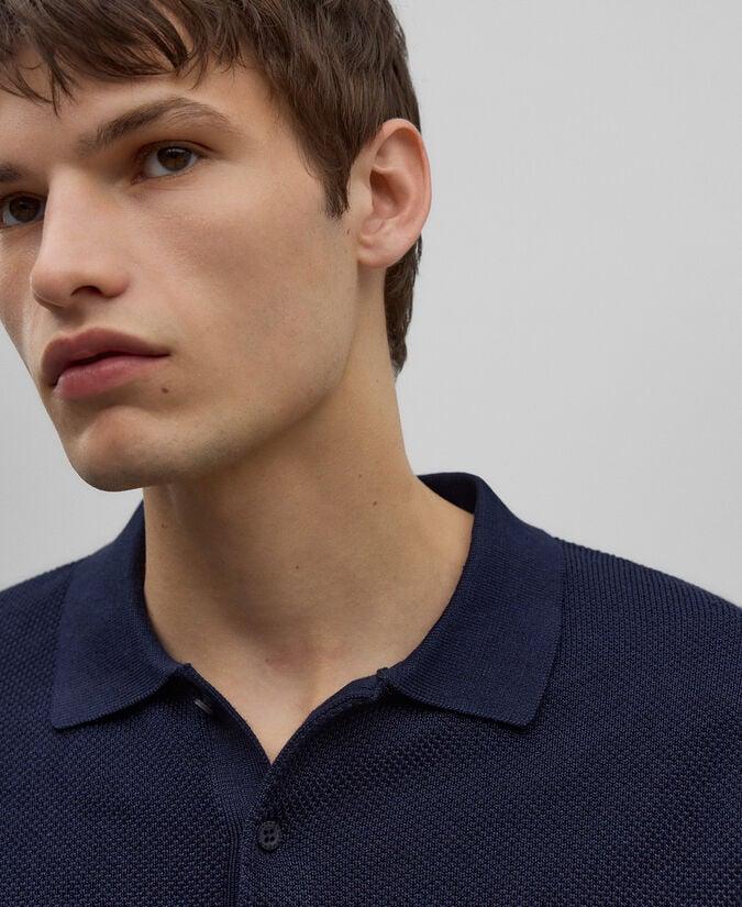 Adolfo Dominguez Polo Punto Estructura Hombre