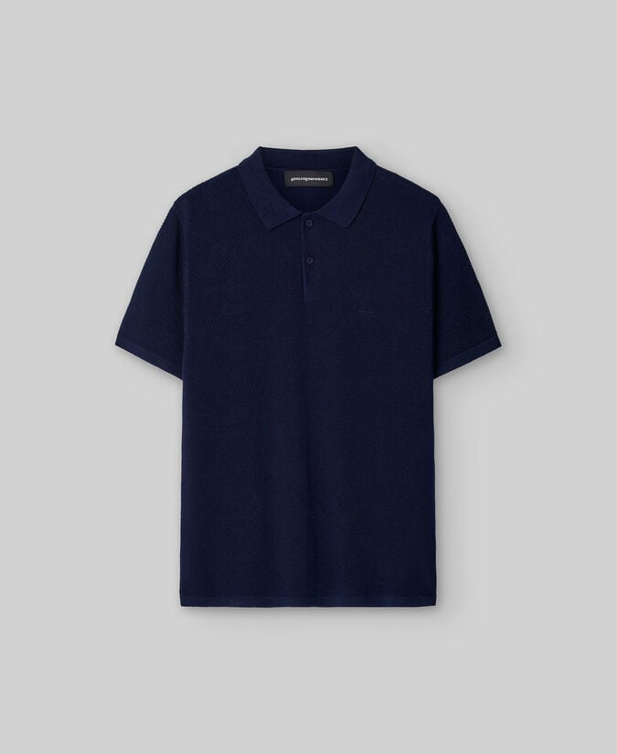 Adolfo Dominguez Polo Punto Estructura Hombre