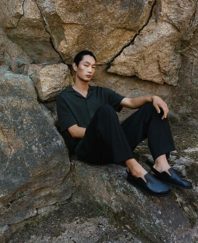 Adolfo Dominguez Polo Punto Estructura Hombre