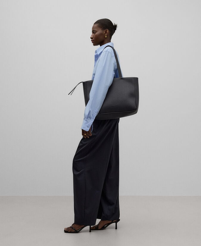 Adolfo Dominguez Shopper Grande Piel No Piel Mujer