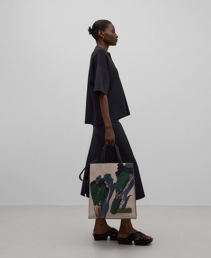 Adolfo Dominguez Shopper Grande Rectangular Mujer