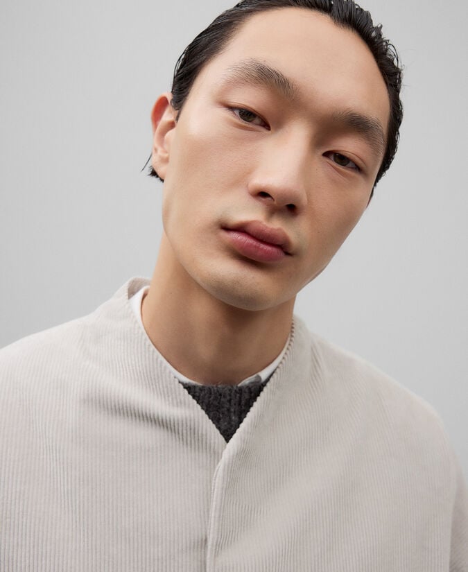 Adolfo Dominguez Sobrecamisa Kimono Pana Hombre