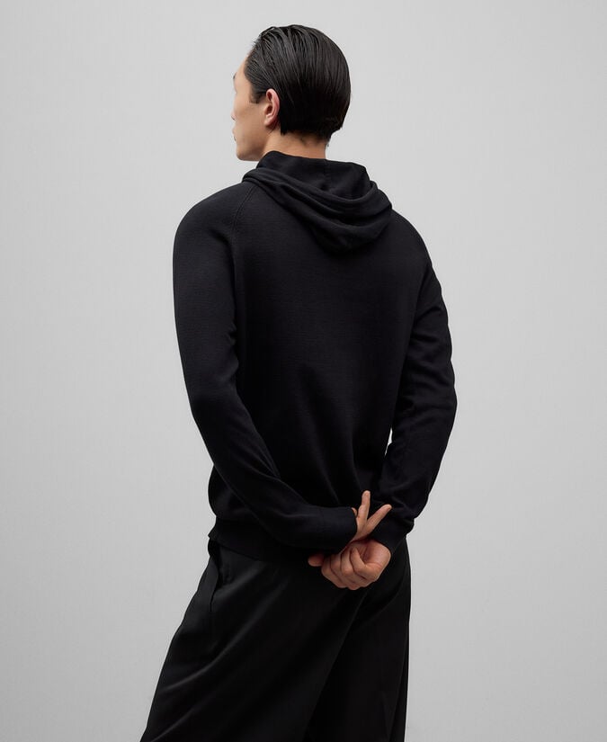 Adolfo Dominguez Sudadera Punto Con Capucha Hombre