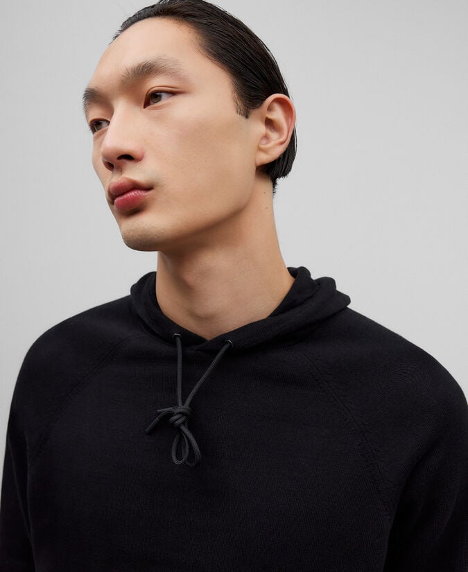 Adolfo Dominguez Sudadera Punto Con Capucha Hombre