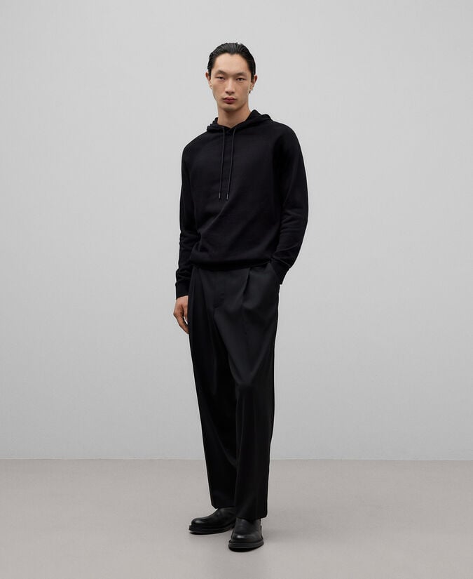 Adolfo dominguez Sudadera punto con capucha hombre