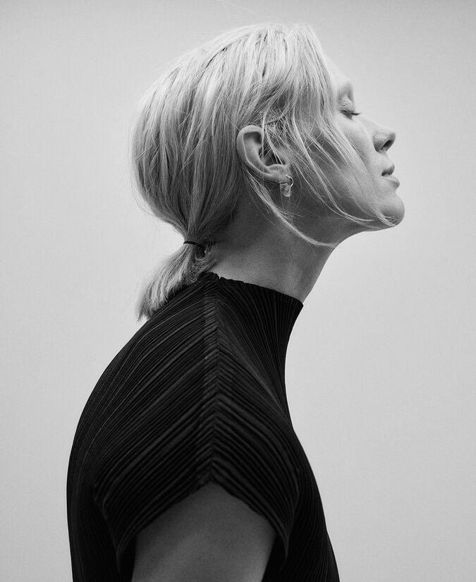 Adolfo Dominguez Top Crinkle Cuello Alto Mujer