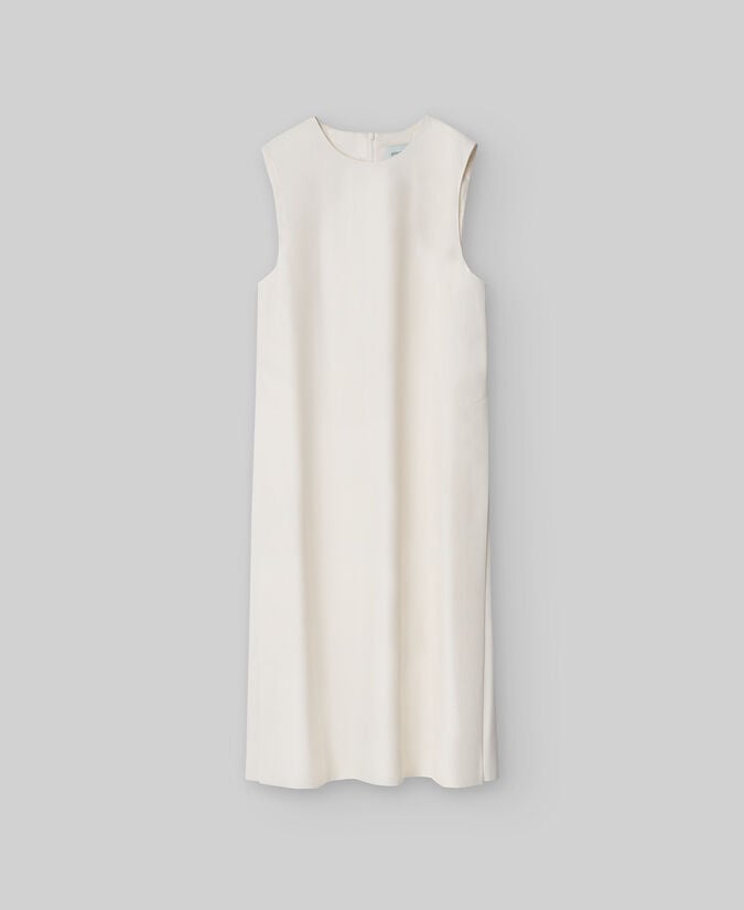 Adolfo Dominguez Top Largo Manga Sisa Crudo Mujer