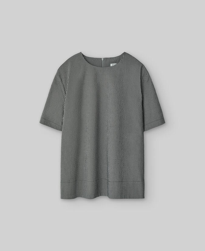 Adolfo Dominguez Top Manga Corta Rayas Mujer