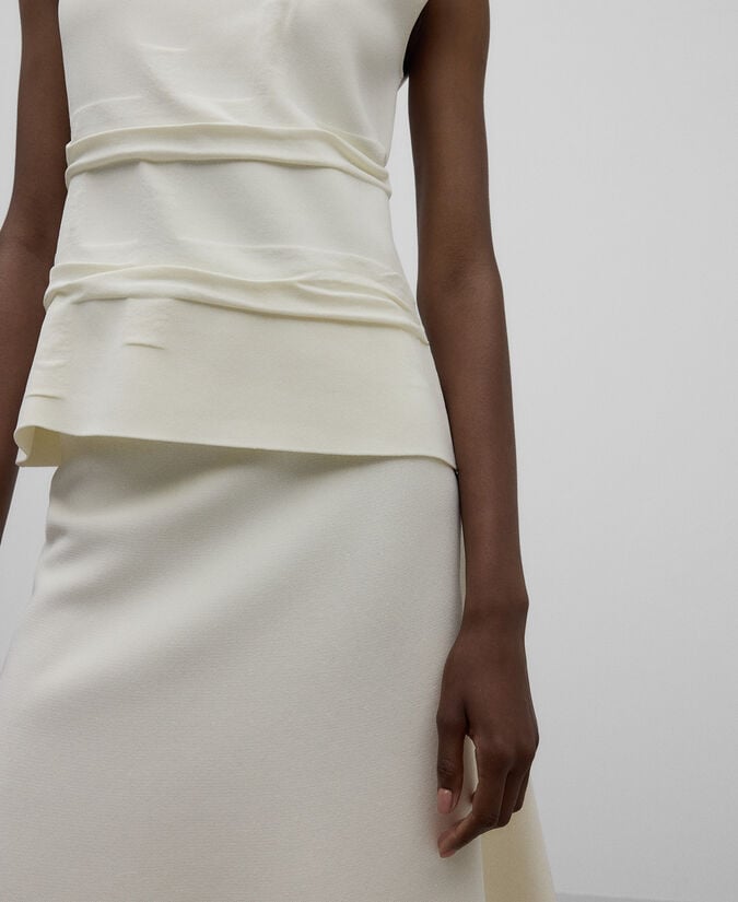 Adolfo Dominguez Top Punto Crudo Mujer