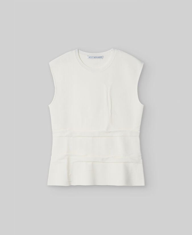 Adolfo Dominguez Top Punto Crudo Mujer