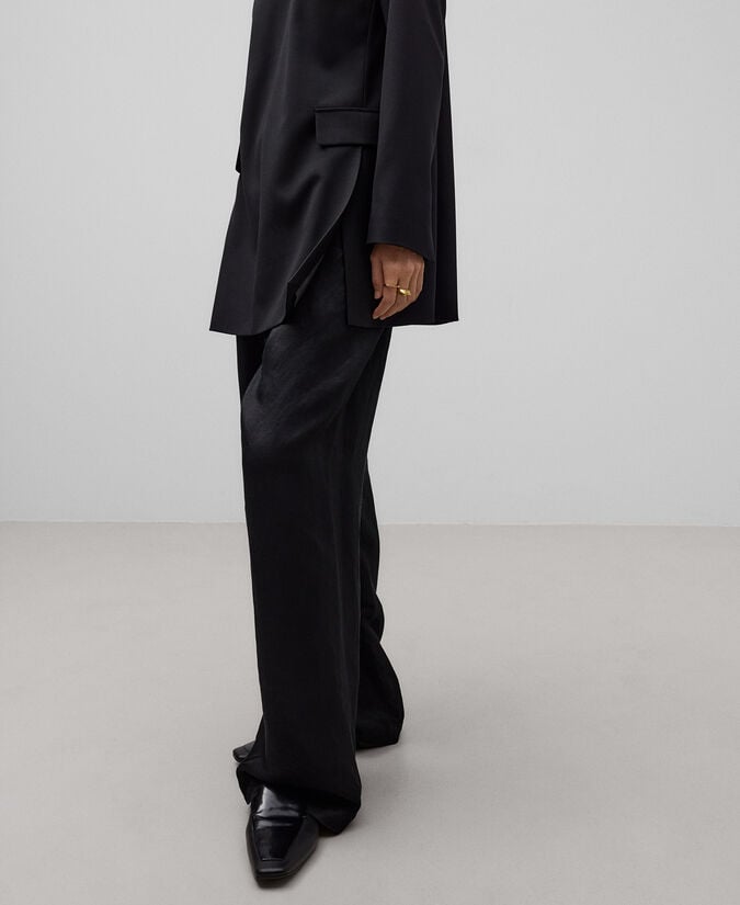 Adolfo Dominguez Top Sastre Negro Mujer