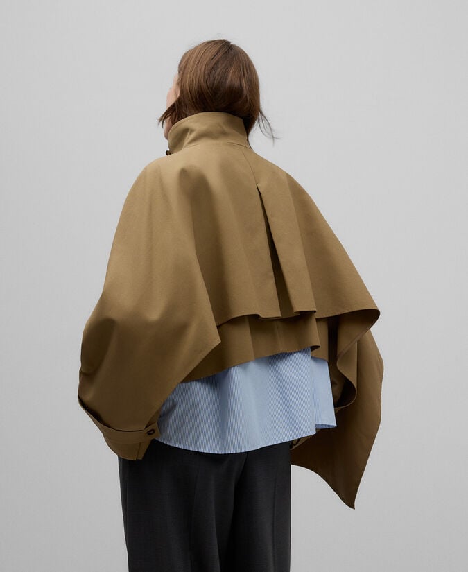 Adolfo Dominguez Trench Corto Algodón Mujer