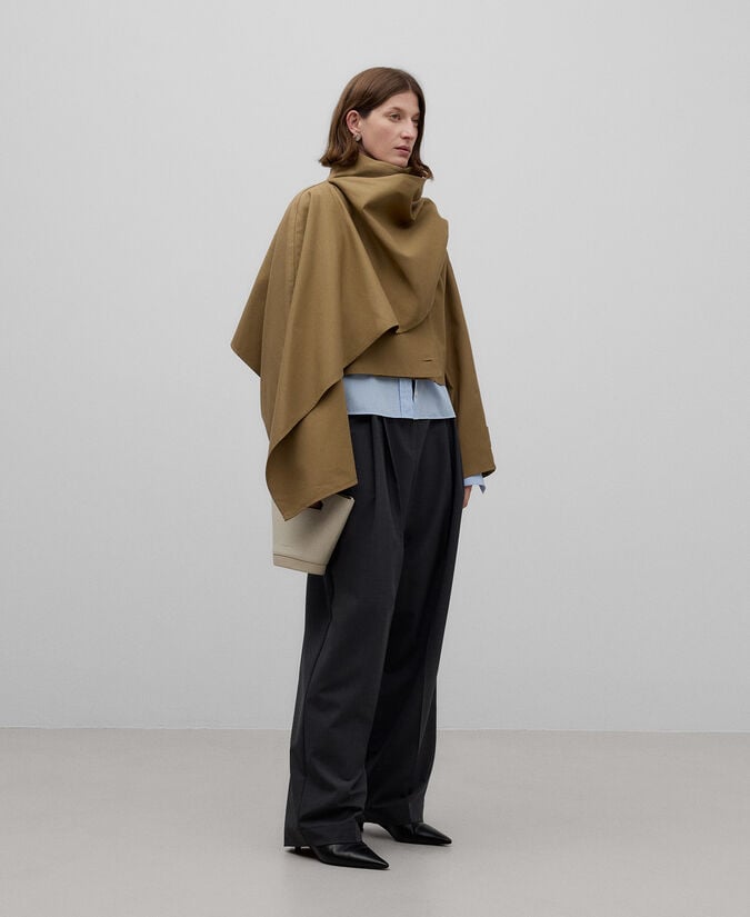 Adolfo dominguez Trench corto algodón mujer