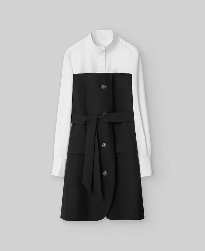 Adolfo Dominguez Vestido Camisero Combinado Mujer