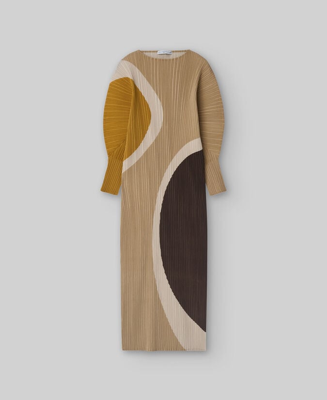 Adolfo Dominguez Vestido Crinkle Estampado Mujer