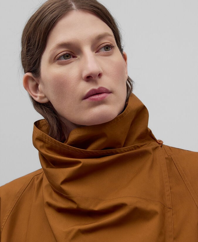 Adolfo Dominguez Vestido Cuello Alto Algodón Mujer