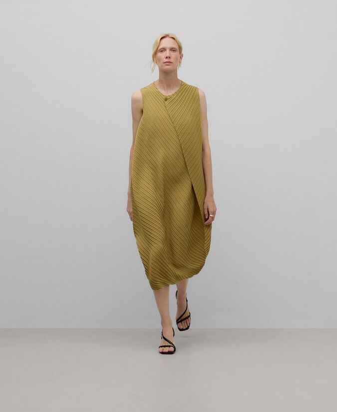 Adolfo dominguez Vestido midi crinkle mujer