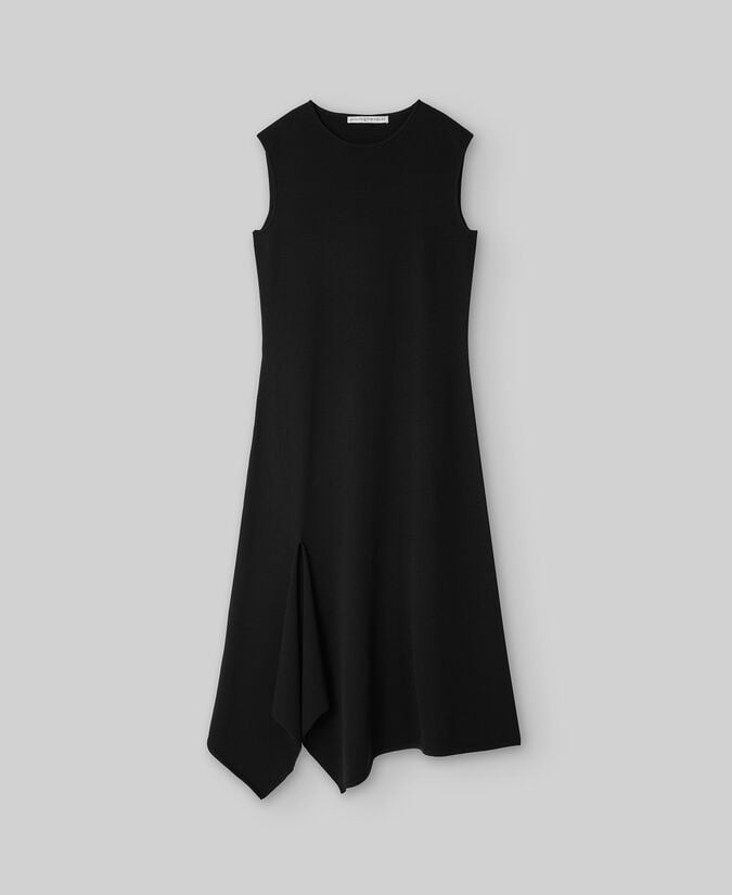 Adolfo Dominguez Vestido Punto Asimétrico Mujer