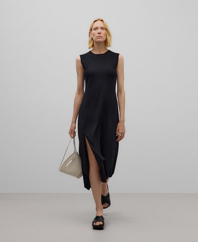 Adolfo dominguez Vestido punto asimétrico mujer