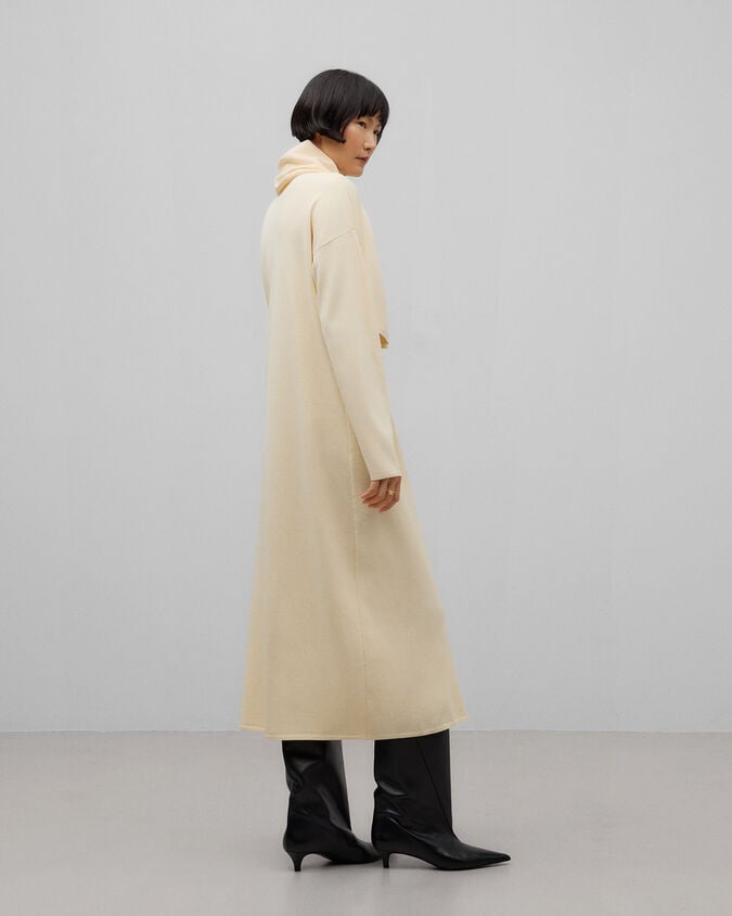 Adolfo Dominguez Vestido Punto Con Bufanda Mujer