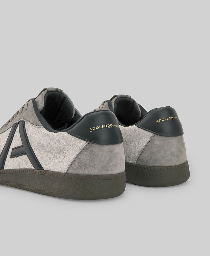 Adolfo Dominguez Zapatilla Ante Maxi Logo Hombre