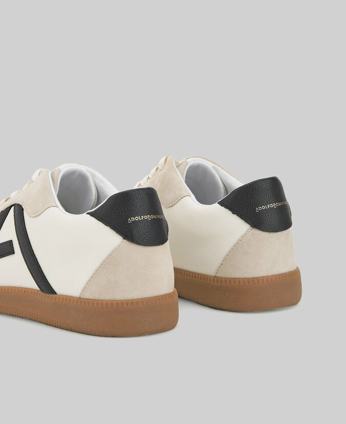 Adolfo Dominguez Zapatilla Blanca Ante