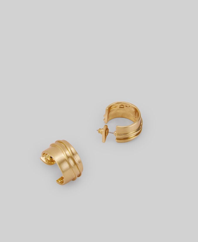 Adolfo dominguez Aros dorados surcos irregulares mujer