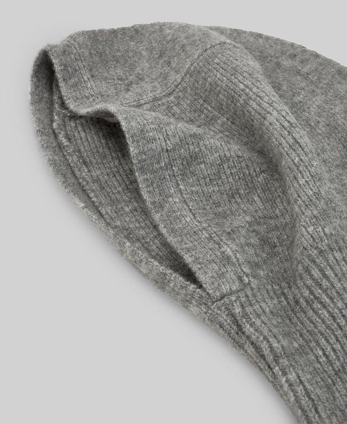 Adolfo Dominguez Balaclava Punto Gris Melange Mujer