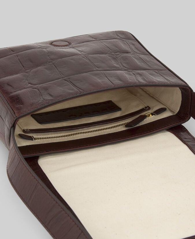 Adolfo Dominguez Bandolera Cuadrada Coco Piel Mujer