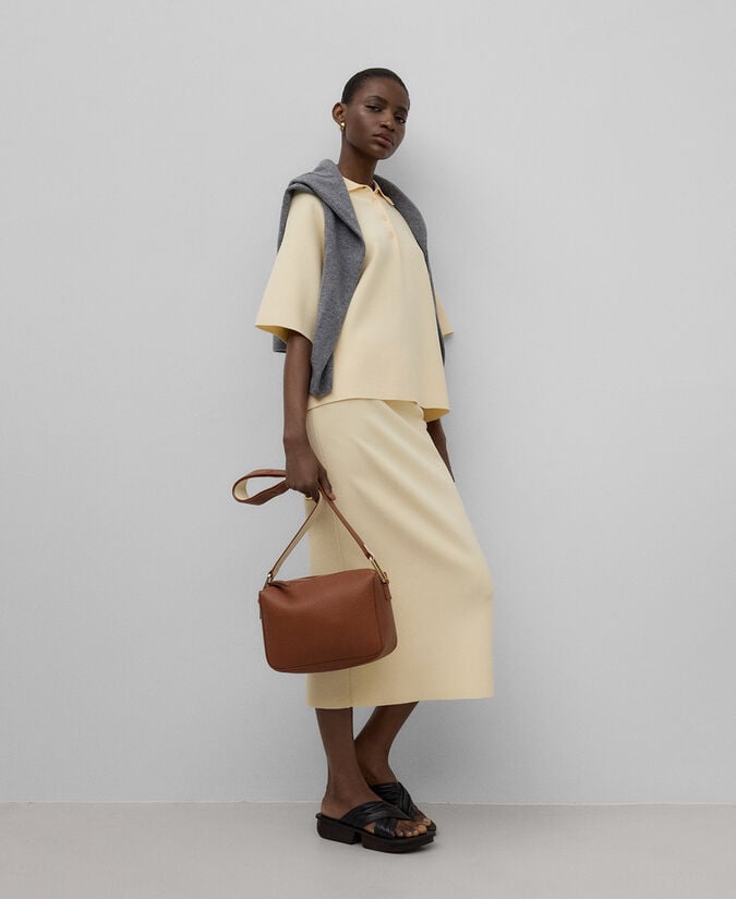 Adolfo Dominguez Bandolera Mediana Piel No Piel Mujer