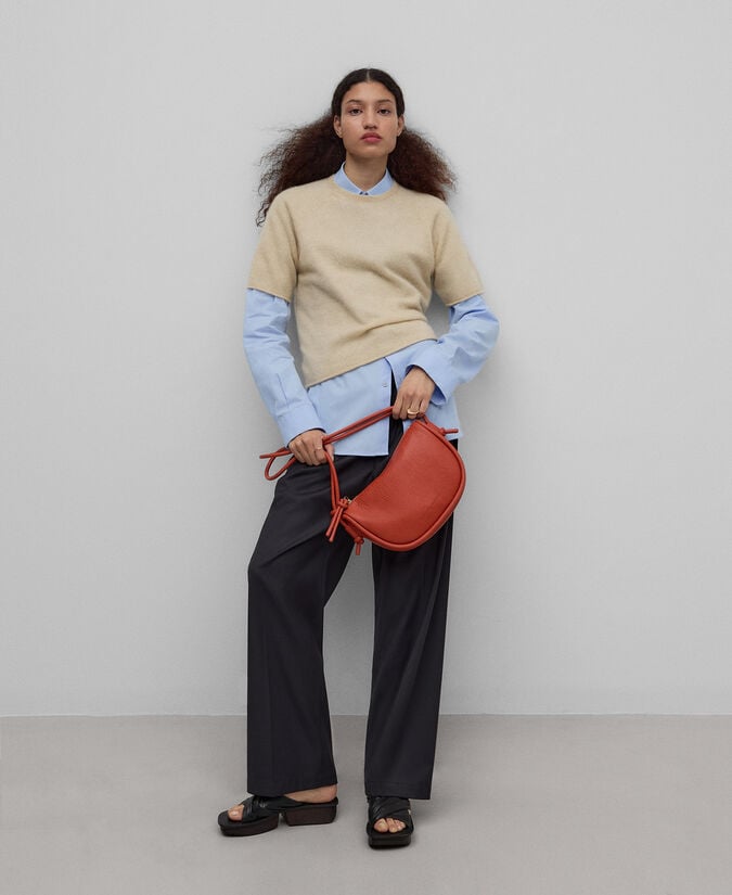 Adolfo Dominguez Bandolera Mediana Piel No Piel Mujer