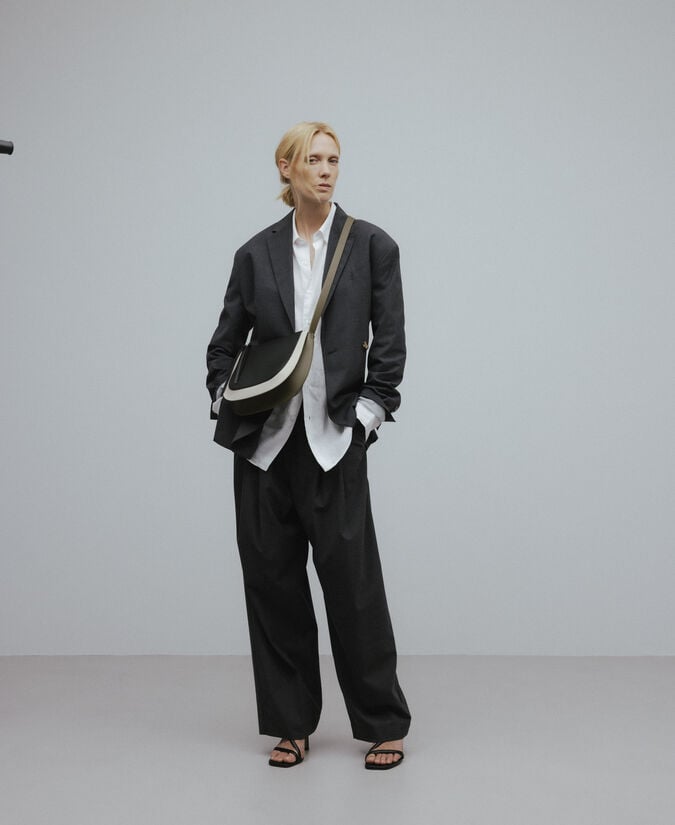 Adolfo Dominguez Bandolera Mediana Tricolor Dorna Mujer