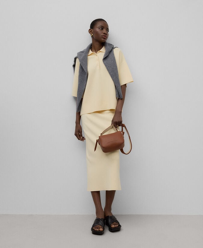 Adolfo Dominguez Bandolera Pequeña Piel No Piel Mujer