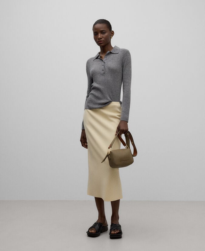 Adolfo Dominguez Bandolera Pequeña Piel No Piel Mujer