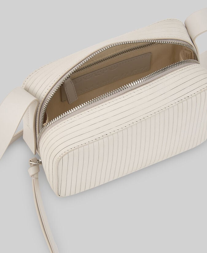 Adolfo Dominguez Bandolera Piel Responsable Plisada Mujer