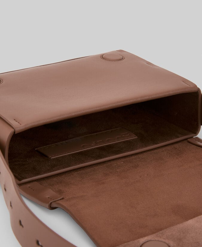 Adolfo Dominguez Bandolera Trenzado Ante Y Piel Mujer