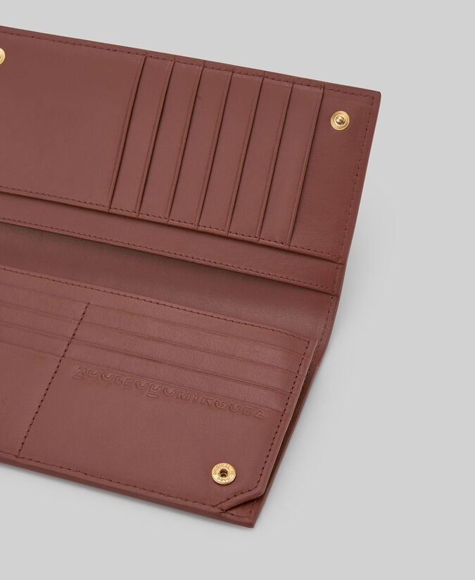 Adolfo dominguez Billetera grande trenzada piel mujer