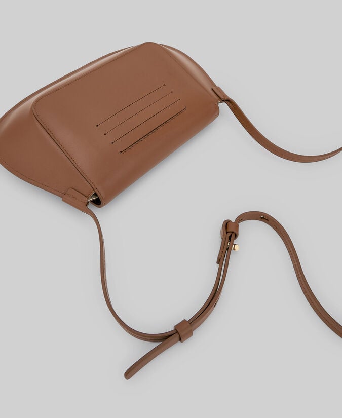 Adolfo Dominguez Bolso Mini Piel Responsable Marrón Mujer