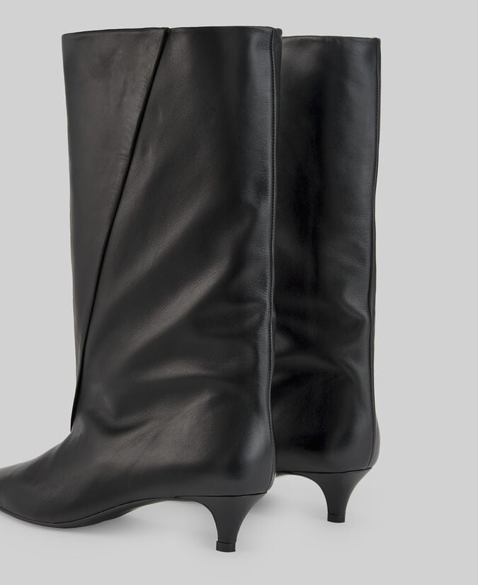 Adolfo Dominguez Bota Media Caña Piel Responsable Mujer