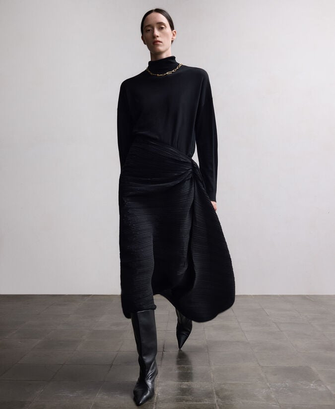 Adolfo Dominguez Bota Media Caña Piel Responsable Mujer