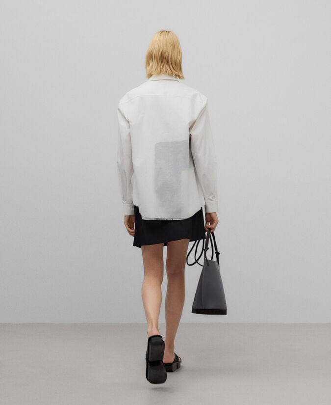 Adolfo Dominguez Camisa Asimétrica En Algodón Mujer