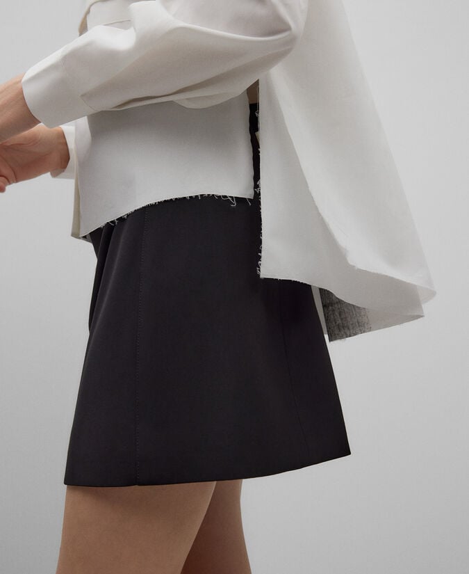 Adolfo Dominguez Camisa Asimétrica En Algodón Mujer