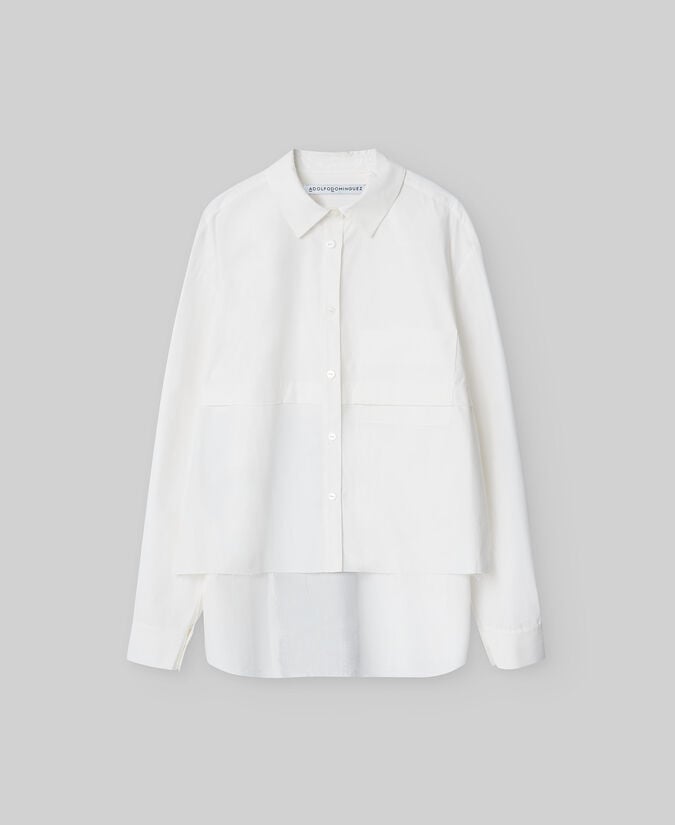 Adolfo Dominguez Camisa Asimétrica En Algodón Mujer