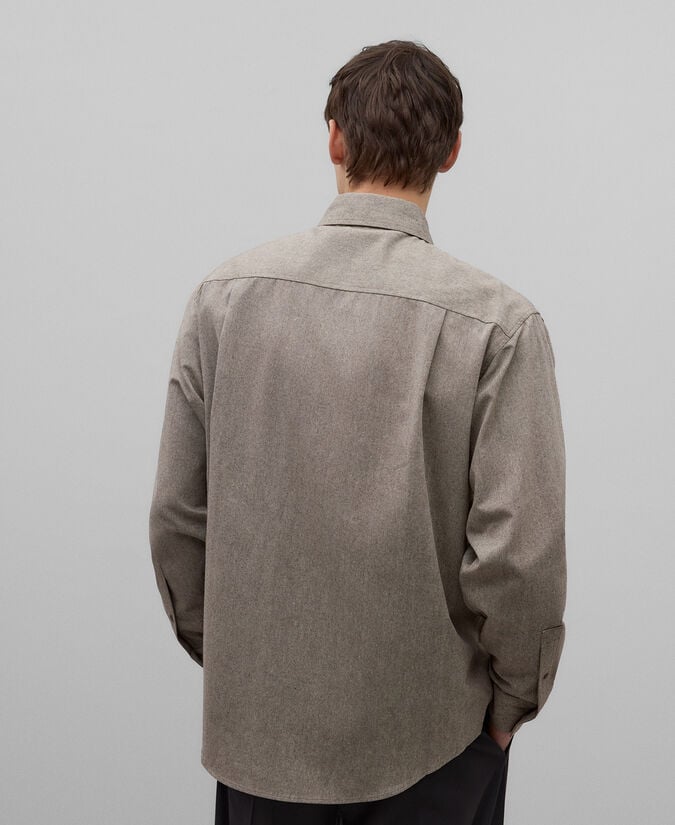 Adolfo Dominguez Camisa Botonadura Asimétrica Hombre